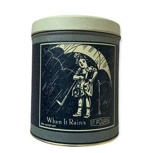 Vintage Bristol Ware Decorative Morton Salt Reproduction Tin